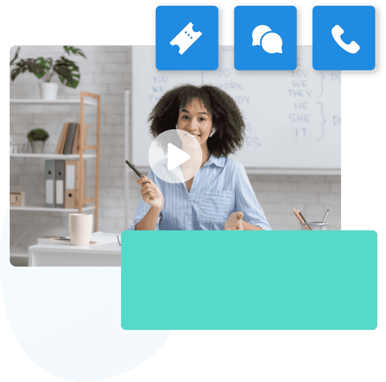plataforma ead para cursos e treinamentos-online professora realizando aula ao vivo
