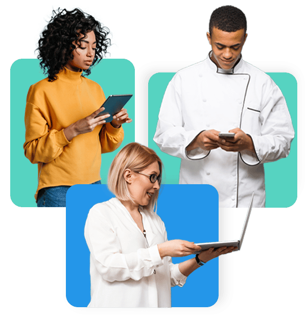 pessoas asssitindo a uma aula da plataforma ead para cursos e treinamentos online